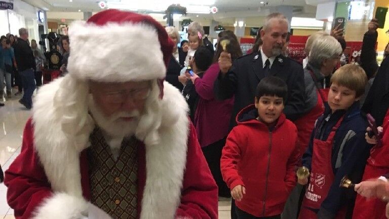 Santa at the mall